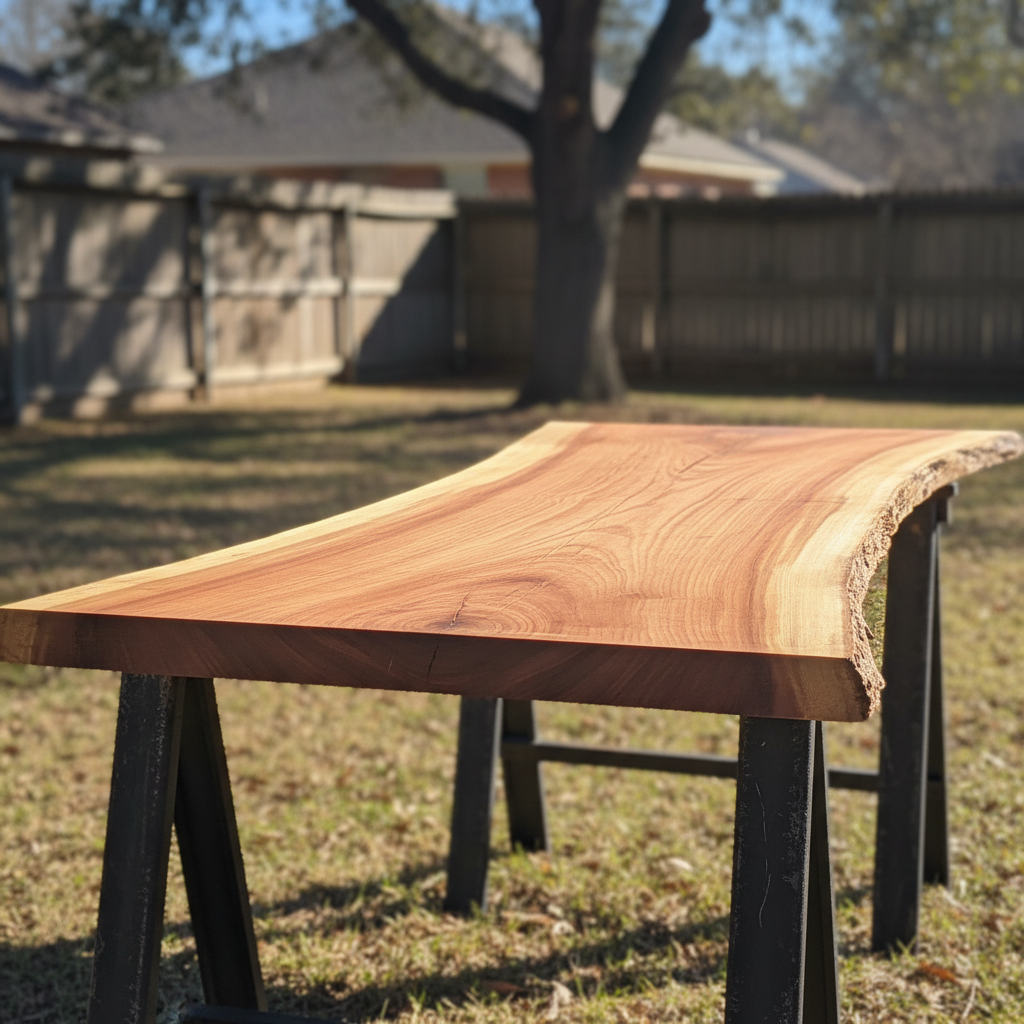 Live edge cedar slab in Terrell