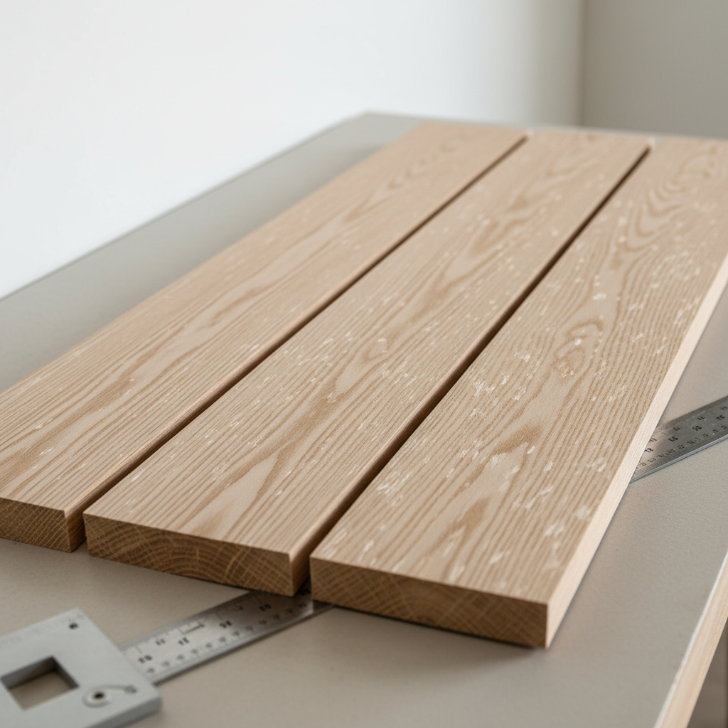 Quarter sawn oak detail